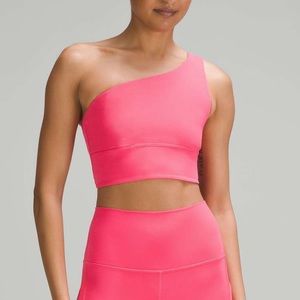 lululemon Align™ Asymmetrical Bra Light Support, Lip Gloss Pink color - size 4